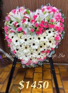 Sympathy Heart Wreath - CODE 90044